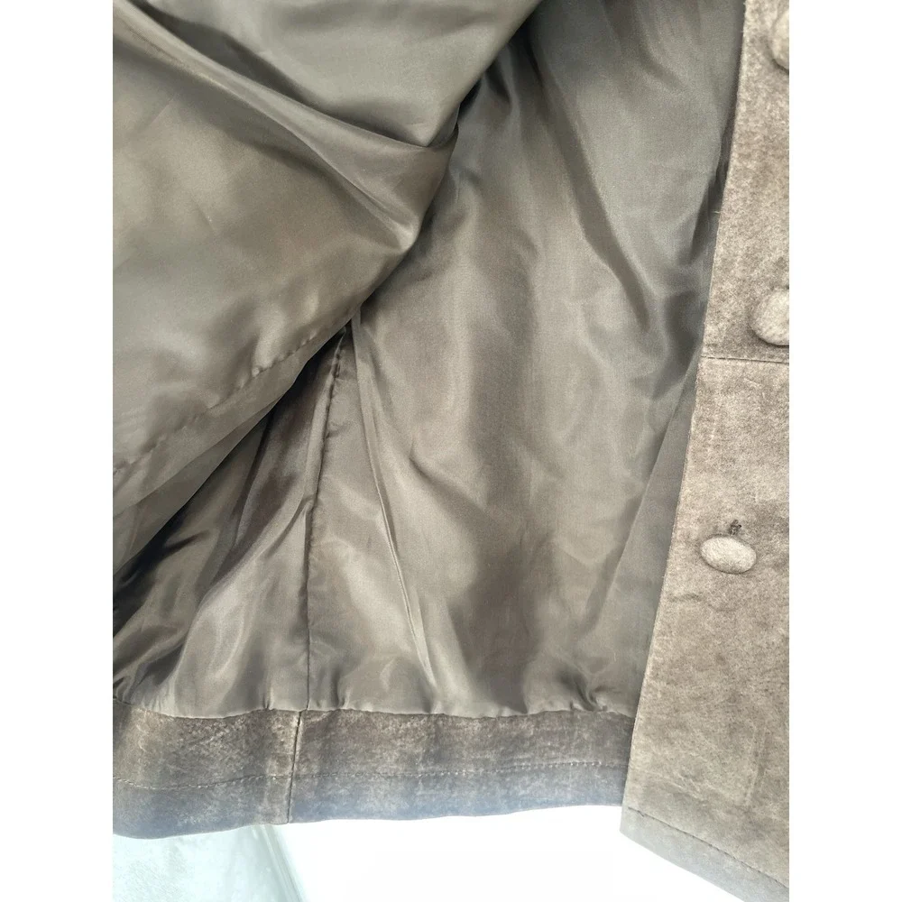 Jacket‎ Stan Herman Studio Brown Suede/100%Leather 100% Polyster Lining Size L